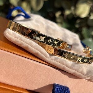 Louis Vuitton Nanogram Hoop Earrings